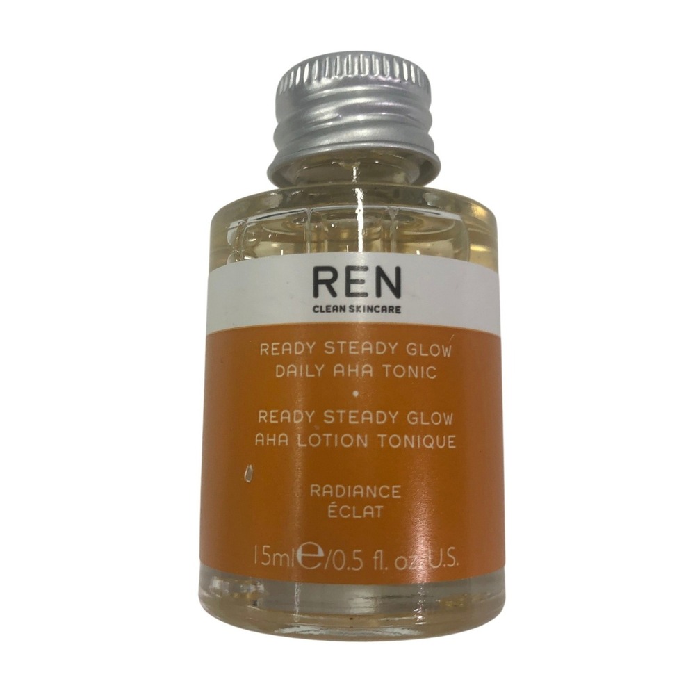 REN Clean Skincare Ready Steady Glow Daily AHA Tonic 15ml Travel Size Toner